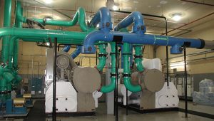 An industrial water filtration system