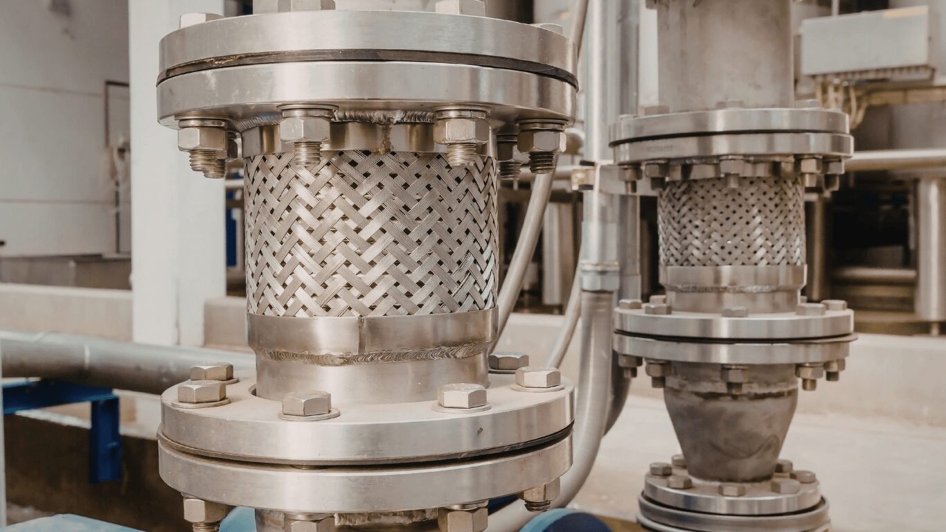 Industrial ultrafiltration system piping and membrane systems used in water treatment and wastewater treatment, showing a UF system with stainless steel filtration components supporting the ultrafiltration process where an ultrafiltration membrane and UF membrane act as a semi permeable membrane and semipermeable membrane to remove suspended solids, sediment, turbidity, bacteria, chlorine, particulates, and other solids during the filtration process of waste water and well water, illustrating how ultrafiltration UF technology with hollow fibers, optimized pore size, large membrane surface area, high flux performance, and high chemical resistance operates under controlled flow rate and water pressure similar to standard home water pressure in whole house systems, whole house water filter and house systems, often integrated with a sediment filter, filters, storage tank, or RO system to improve water quality while retaining beneficial minerals and providing reliable solutions for hard water and industrial or residential water filter applications that concentrate macromolecular contaminants.