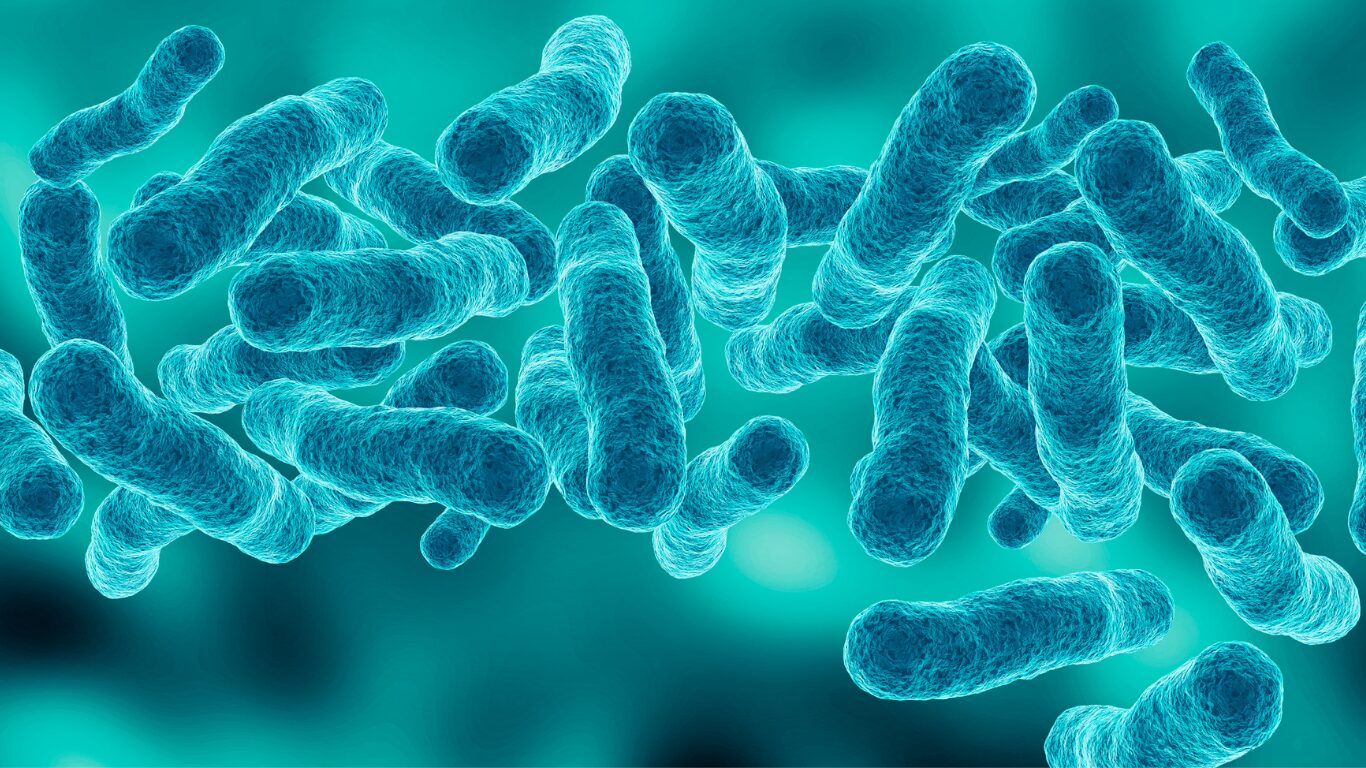Microscopic illustration of legionella bacteria in water systems, highlighting legionella control, monitoring water quality, and strategies to control legionella in cooling tower systems, hot tubs, and premise plumbing systems.