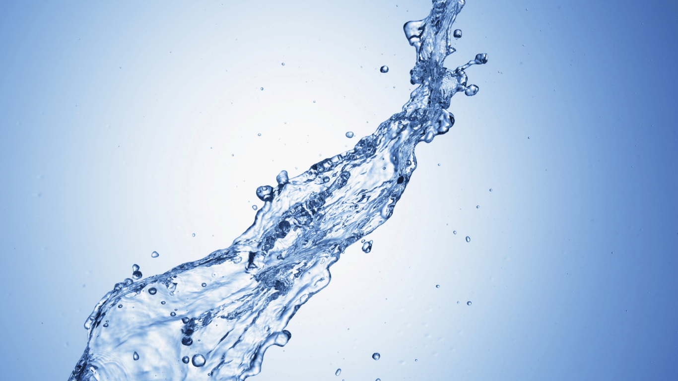 Clear flowing water representing drinking water treatment, water treatment, and the disinfection process for safe water quality and public health.